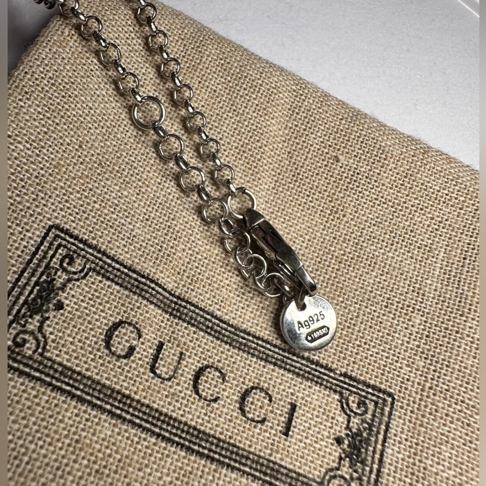 Gucci Silver 925 Chain Necklace “19 - Picture 4 of 4